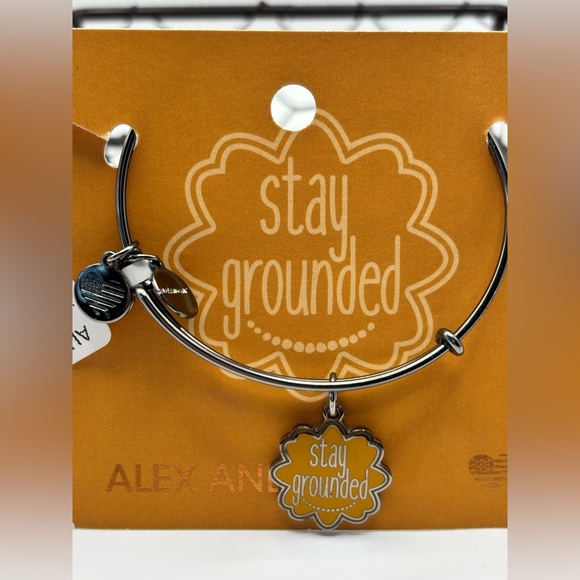 Alex and Ani Gold/Silver Tone Bangles  Lot of 4. Claddagh Swarvoski has Crystals - Picture 4 of 10